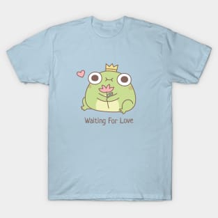 Cute Frog Prince Waiting For Love T-Shirt